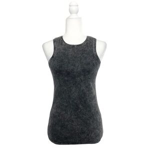 LA Made Tank Top Grey Acid Wash Size Small NWT
